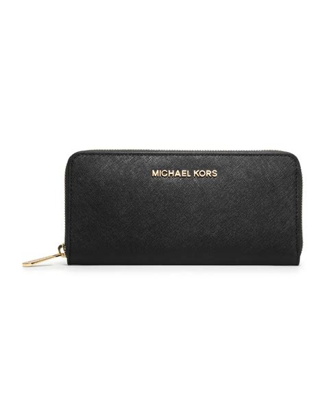 michael kors wallet - saffiano zip around continental|saffiano leather Michael Kors.